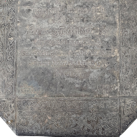 VTG metal engraved invitation Veiled Prophet Ball 1923 St. Louis - Picture 11 of 11